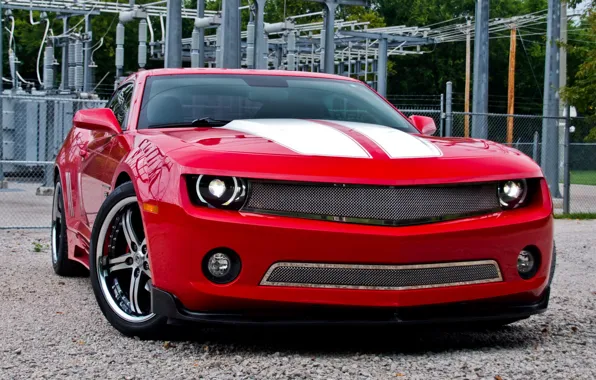 Картинка Chevrolet, Camaro, Red, Tuning