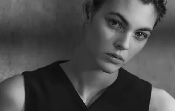 Портрет, чёрно-белое, Vittoria Ceretti