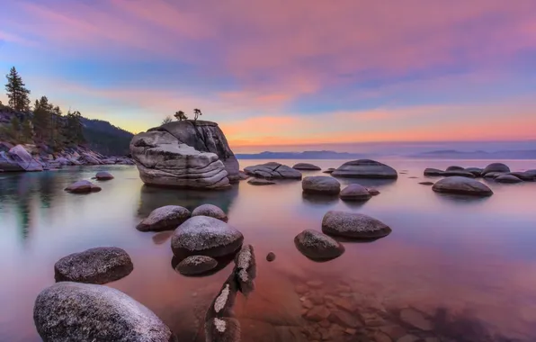 Картинка природа, камни, скалы, национальный парк, озеро Тахо