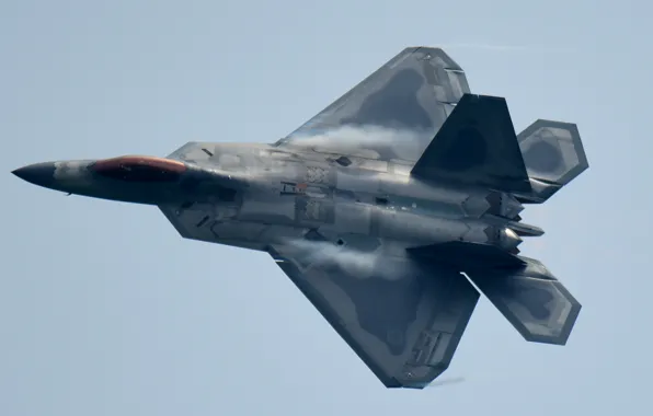 Картинка малозаметный, ВВС США, многоцелевой истребитель пятого поколения, Lockheed/Boeing F-22 Raptor