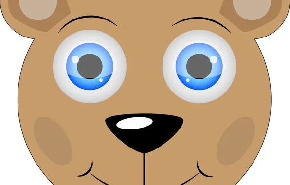 Обои, vector, вектор, медведь, smiley, картинка, смайлик, красивый