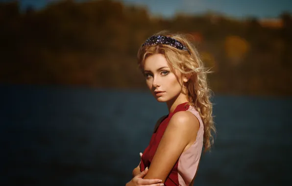 Картинка взгляд, девушка, фотограф, Эля, Ilya Varivchenko