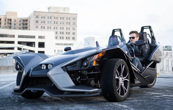 Style, man, comfort, hi-tech, Polaris, Slingshot, tecnology, sporty