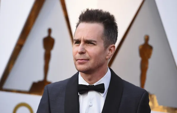 Взгляд, поза, актёр, смокинг, Sam Rockwell, Сэм Рокуэлл