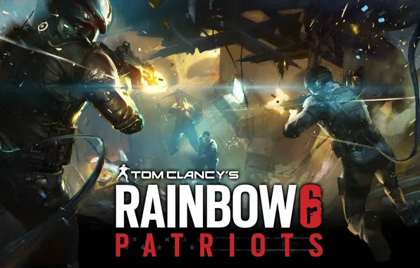 Ночь, мост, город, оружие, дождь, солдаты, десант, patriots