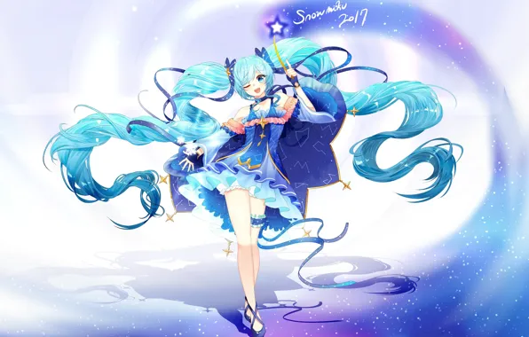 Девушка, аниме, арт, vocaloid, hatsune miku