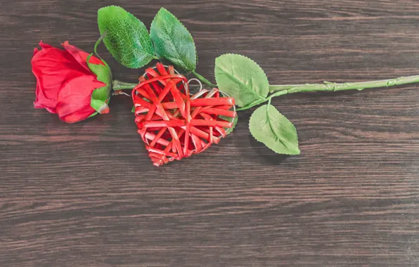 Red, love, romantic, hearts, valentine's day, gift, roses, красные розы