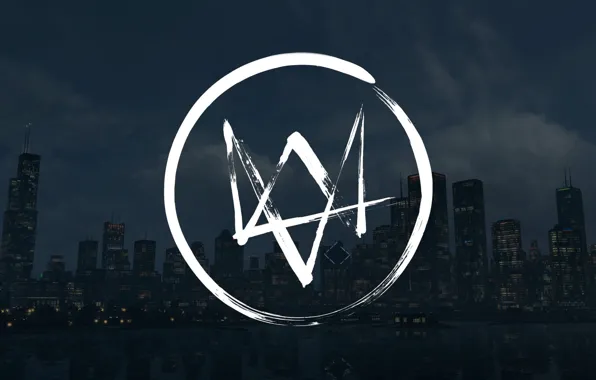 Лого, Watch Dogs, Aiden Pierce, Эйден Пирс, Сторожевые Псы