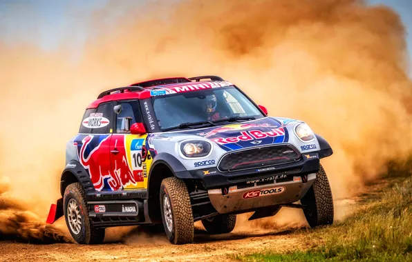 Mini, Пыль, Пустыня, Скорость, Гонка, Rally, Внедорожник, Ралли