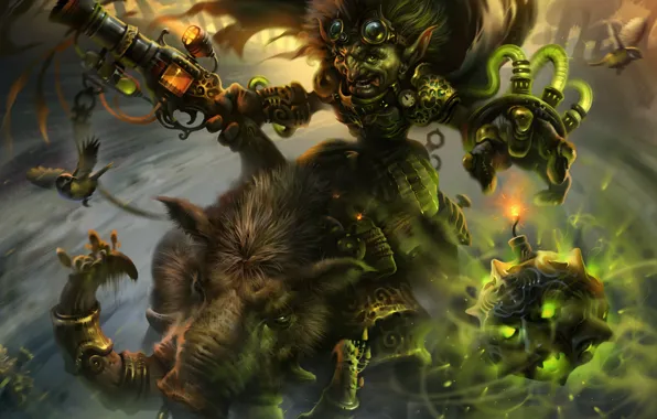Toxic, кабан, Warcraft, bomber, goblin, Goblins vs Gnomes, Hearthstone: Heroes of Warcraft
