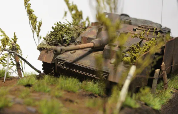 Картинка игрушка, моделька, штурмгешютц, Sturmgeschütz, орудие, штурмовое, StuG IV, Ausf G