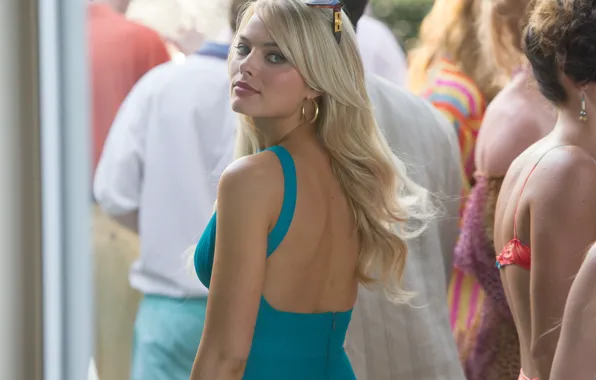 Кадр, платье, очки, блондинка, The Wolf of Wall Street, Волк с Уолл-стрит, Margot Robbie, Марго …