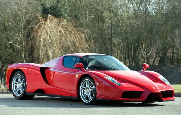 Картинка красный, Ferrari, суперкар, феррари, Enzo