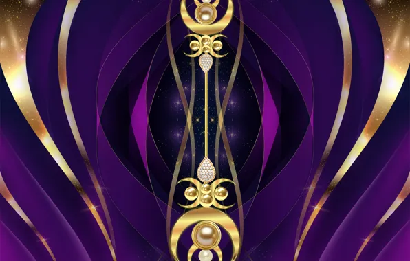 Gold, design, pattern, purple