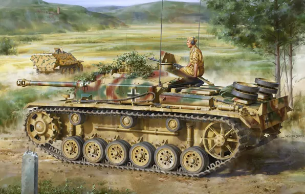 Германия, Арт, САУ, Истребитель танков, Вермахт, Штурмовое орудие, StuG III Ausf F8, Немецкая САУ