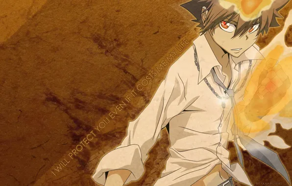 Десятый босс вонголы, sawada tsunayoshi, учитель-мафиози реборн, katekyo hitman reborn, савада тсунаёши