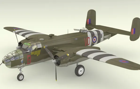 Model, Blender, B25 Mitchell
