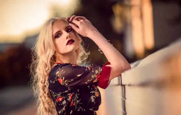 Картинка взгляд, девушка, лицо, волосы, милашка