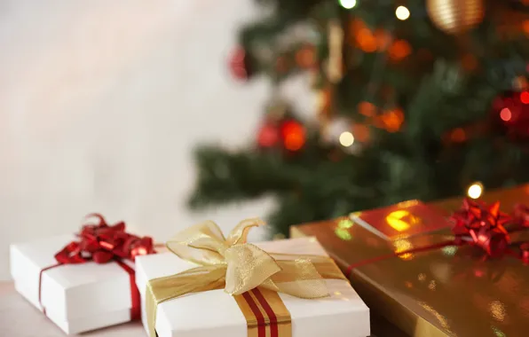 Фон, праздник, елка, подарки, чудеса
