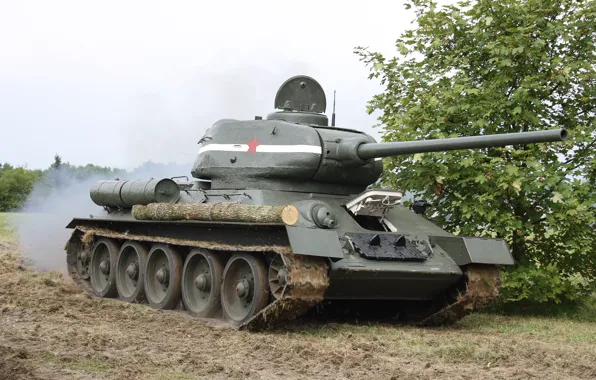 Картинка танк, легенда, советский, средний, Т-34-85