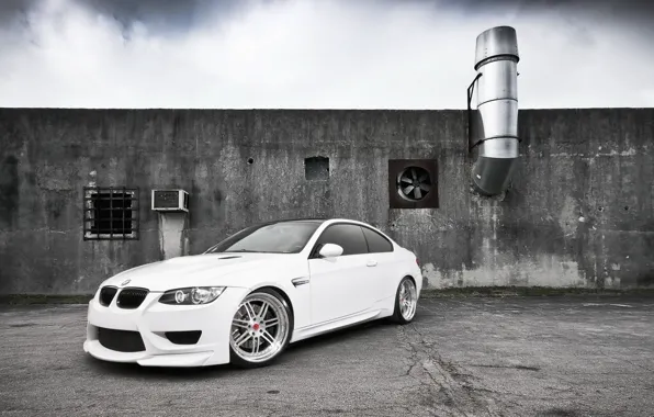 Тюнинг, белая, BMW M3