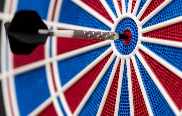 Red, blue, dart