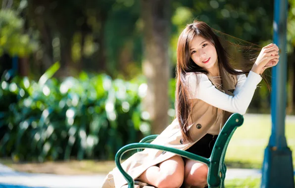 Картинка девушка, лицо, улыбка, модель