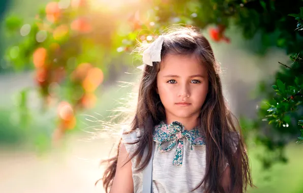 Картинка портрет, девочка, прелесть, child photography, Wind in her hair