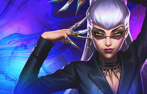 Игра, очки, game, жест, League of Legends, LOL, Лига Легенд, Evelynn