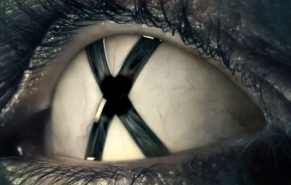 Глаз, ресницы, x-files, trust no one