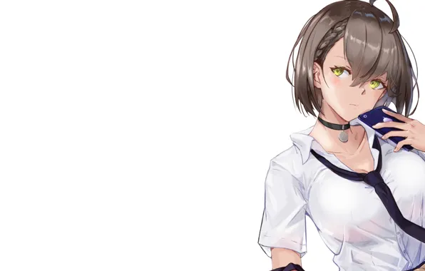 Картинка girl, sexy, anime, short hair, uniform, Azur Lane, seifukku