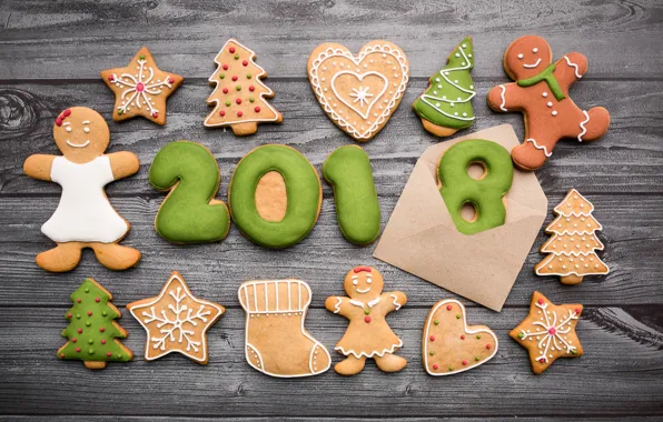Картинка праздник, новый год, печенье, Christmas, декор, Xmas, holiday, cookies