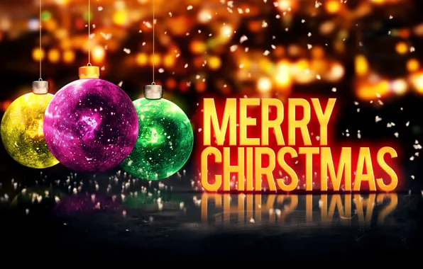 Новый Год, Рождество, Christmas, balls, New Year, Happy, Merry