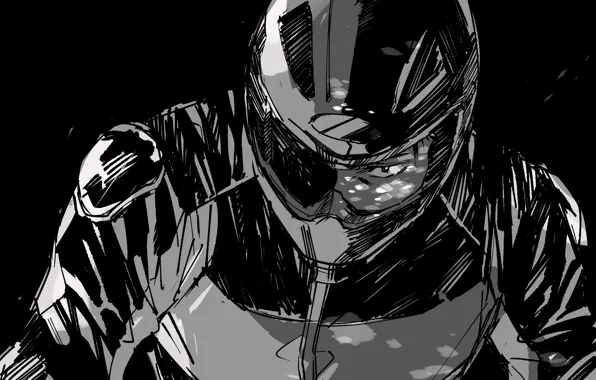 Black, Fanart, Pixiv, Fanart From Pixiv, Yuri!!! On Ice, Pixiv Id 4310505, Otabek Altin, Motorcycle …