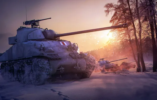 Рисунок, арт, средний танк, World of Tanks, Sherman Firefly, клиентская массовая многопользовательская онлайн-игра, Сухопутные войска …