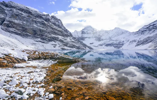 Пейзаж, природа, Mount Biddle, Lake McArthur