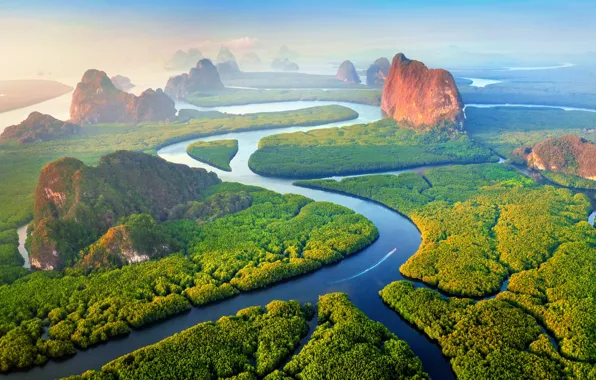 Вода, пейзаж, Тайланд