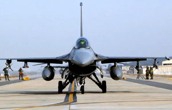 Полоса, F-16, Fighting Falcon, General Dynamics, Бойцовый сокол, аэрдром