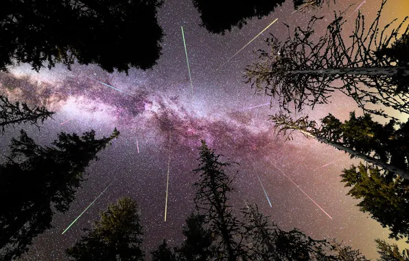 Nature, nebula, night, mountain, milky way, meteor, meteorite, majestic