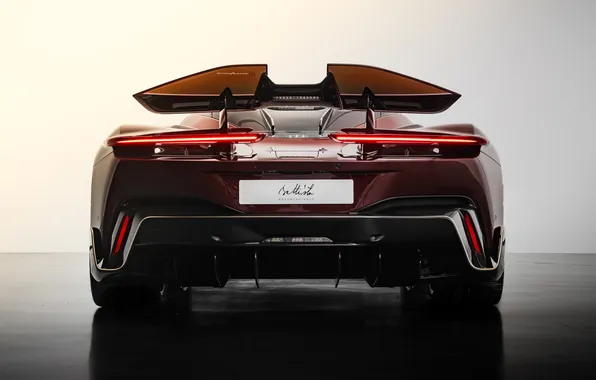 Вид сзади, гиперкар, единственный экземпляр, hypercar, 2025, Pininfarina Battista, the only instance, Novantacinque