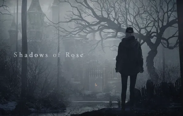 Девушка, Дерево, Ворота, Ветки, Resident Evil, Capcom, Village, Shadows of Rose