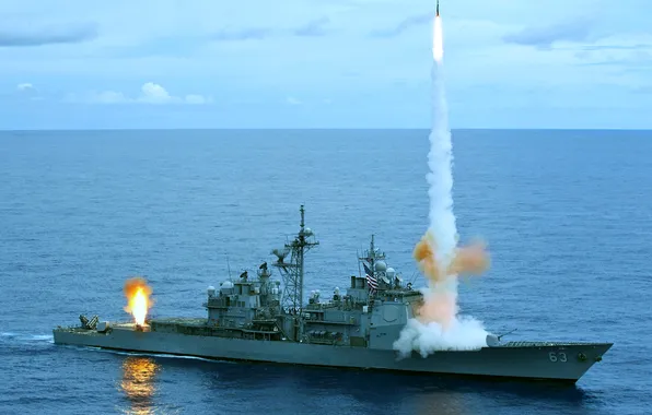 ВМС США, ракетный крейсер, USS Cowpens, CG-63