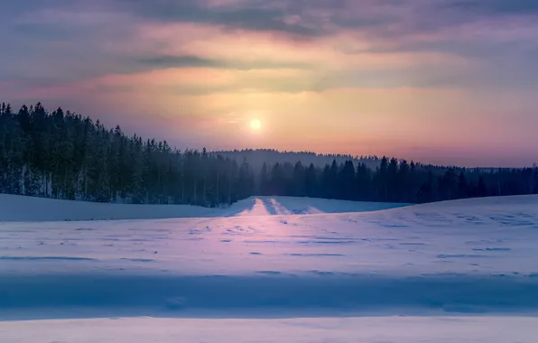 Картинка холод, снег, зима