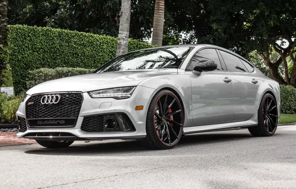 Картинка Audi, Custom, CVT, Vossen, Wheels, RS7, Painted