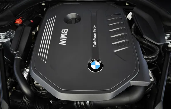 Картинка двигатель, BMW, крышка, 540i, 5er, M Sport, 2017, 5-series