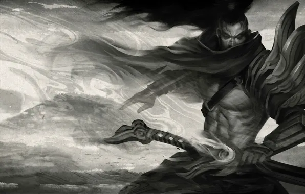 Самурай, мужчина, League of Legends, Лига Легенд, Yasuo