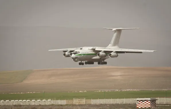 Картинка авиация, крылья, турбины, Россия, военно-транспортный самолет, 90A, The Il-76