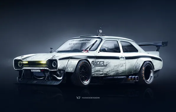 Ford, Авто, Машина, Арт, Art, Рендеринг, 1973, MK1