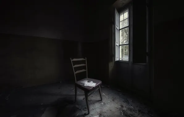 Картинка комната, кресло, окно