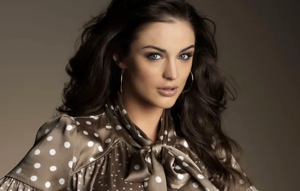 Взгляд, лицо, модель, брюнетка, Lauren Budd